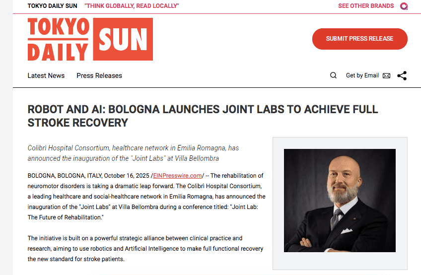 SALUTE. ER. RIVOLUZIONE NELLA RIABILITAZIONE: IL “MOONWALKER” DI BOLOGNA CONQUISTA IL MONDO (E L’ASIA)