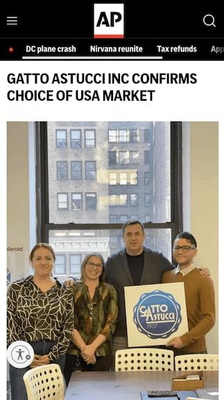 INTERNAZIONALE. USA. ANCORA UN DISPACCIO DI TI LANCIO USCITO IN USA, GATTO INC AL CENTRO DELLE CRONACHE ECONOMICHE INTERNAZIONALI