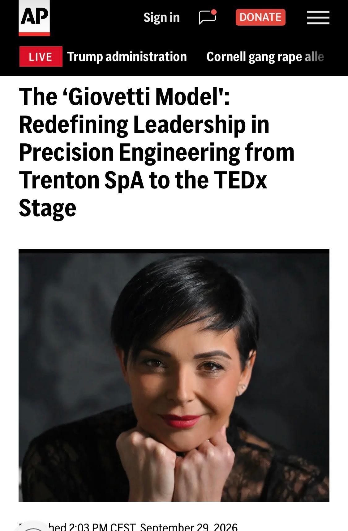 "The ‘Giovetti Model’ Goes Global: Extraordinary International Media Reach for Trenton SpA and CEO Carlotta Giovetti